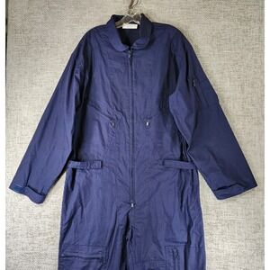 Rothco Flight Suit Coveralls Mens Large Navy Blue Military Intermediate